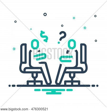 Mix Icon For Adviser Consultant Adviser Advisory Advice Discuss Dissert Dissertate Talk-over Debate