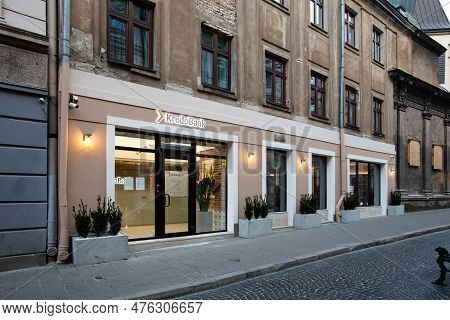 Lviv, Ukraine - May 6, 2023: Kredobank Office On Halytska Str. In Lviv