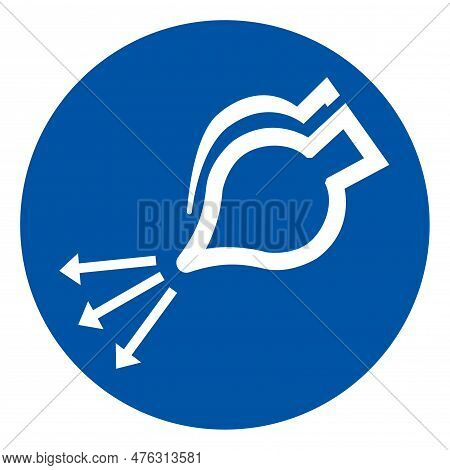 Start Air Supply In Launch Sequence Symbol Sign, Vector Illustration, Isolate On White Background La