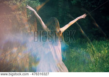 Moments Of Stillness. Moments Of Self-care And Self-soothing. Healing Rituals And Meditation. Dance 