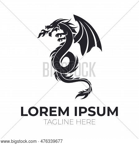 Dragon Vector Icon Illustration