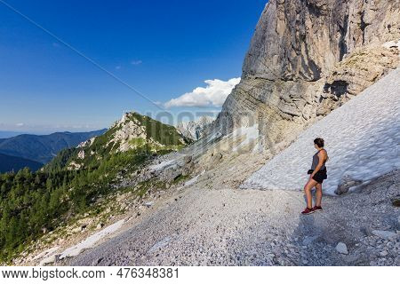 Views Of Slemenova Mountain Trail From Vrsic In Slovenia