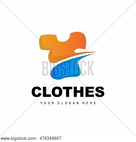 Clothing Logo, Simple Style Shirt Design, Clothing Store Vector, Fashion, Business Brand And Templat