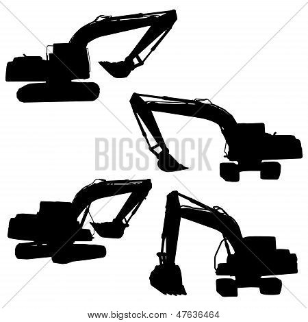 バックホウのベクトル