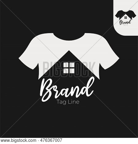 T Shirt And House Logo Elegant And Stylish