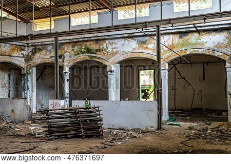 Lost Place Balneario Los Berrazales, Botteleria Agua De Agaete In Valle De Agaete At Gran Canaria, C