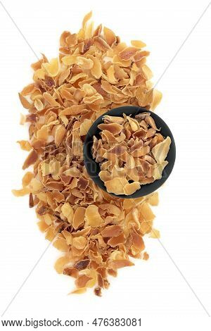 Lily Bulb Herb Used In Chinese Herbal Medicine. Treats Coughs, Dry Throats, Respiratory Conditions, 