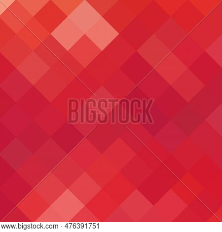 Pattern Red Pixel Background, Pattern. Red Pixel Wallpaper. Vector Illustration. Eps 10