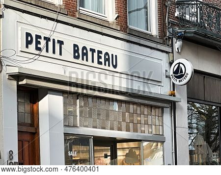 The Hague, Netherlands - January 23 2023: Store Front And Sign Of A Store Of The French Petit Bateau