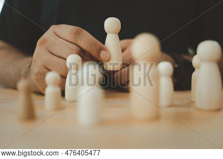 Human Resources Officers Looking Leader And Ceo Concept, Hr Manager Hand Or Employer Chooses Takes I