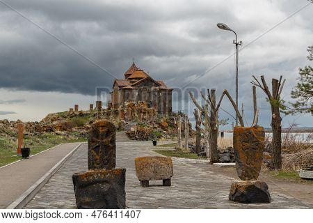 Hayravank Monastery On Coast Of Sevan Lake In Armenia