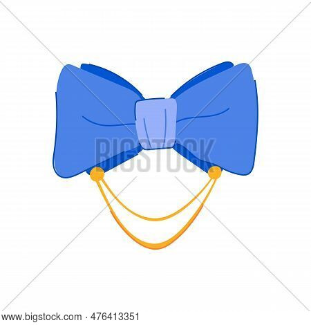 Tie Bow Ties Men Cartoon. Suit Style, Elegant Tuxedo Tie Bow Ties Men Sign. Isolated Symbol Vector I