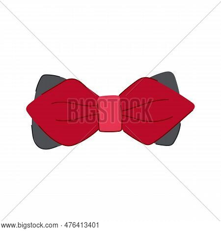 Formal Bow Ties Men Cartoon. Neck Tie, Suit Style Formal Bow Ties Men Sign. Isolated Symbol Vector I
