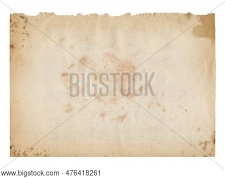 Vintage Background Of Old Paper Texture Isolated