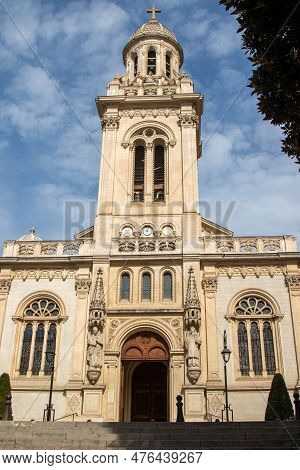 Monaco, Monaco, April 22nd 2023:- St. Charles Church Located On 8 Av. Saint-charles, Monaco
