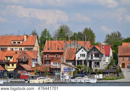 Mikolajki, Poland, May 14: View To City From The Lake On May 14, 2023 At Mikolajki, Poland. Mikolajk