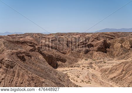 Borrego Springs, Ca, Usa - April 24, 2023: Ocotillo Wells Viewpoint Along Borrego Salton Sea Way Or 