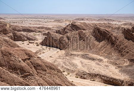 Borrego Springs, Ca, Usa - April 24, 2023: Ocotillo Wells Viewpoint Along Borrego Salton Sea Way Or 