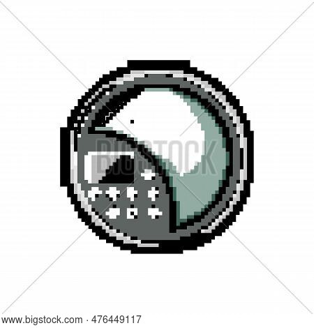 Entertainment Cd Player Game Pixel Art Retro Vector. Bit Play Modern, Record Vintage Entertainment C