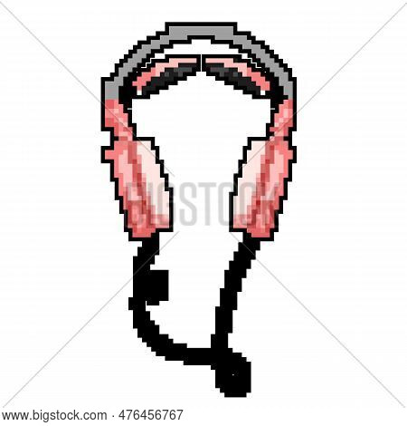 Head Headphones Color Icon Vector. Head Headphones Sign. Isolated Symbol Illustration