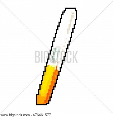 Happy Pregnant Test Game Pixel Art Retro Vector. Bit Happy Pregnant Test. Old Vintage Illustration