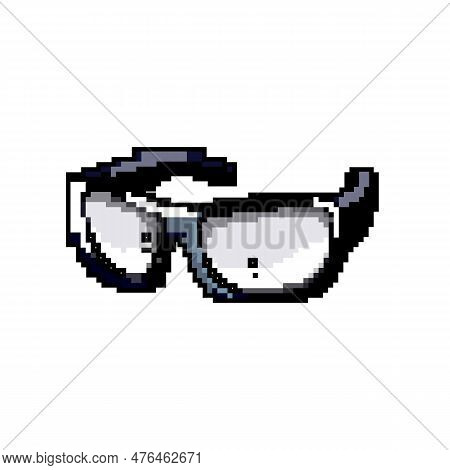 Worker Safety Glasses Game Pixel Art Retro Vector. Bit Worker Safety Glasses. Old Vintage Illustrati