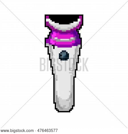 Razor Shaver Electric Game Pixel Art Retro Vector. Bit Razor Shaver Electric. Old Vintage Illustrati