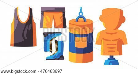Boxing Training Tools Fight Sport Gym Equipment Sand Sack Bag Workout Athlete Shoes Shirt