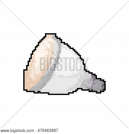 App Smart Light Bulb Game Pixel Art Retro Vector. Bit App Smart Light Bulb. Old Vintage Illustration