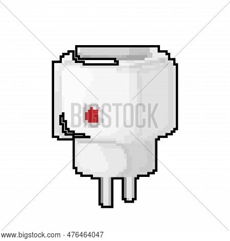 Electric Smar Plug Game Pixel Art Retro Vector. Bit Electric Smar Plug. Old Vintage Illustration