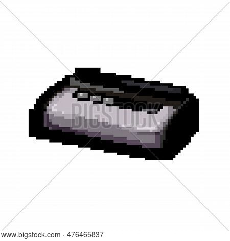 Cooking Food Vacuum Sealer Game Pixel Art Retro Vector. Bit Cooking Food Vacuum Sealer. Old Vintage 