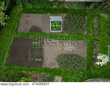 Foil Greenhouse For Growing Vegetables Simply Made From Shrink Wrap For Food Packaging Used For Grow