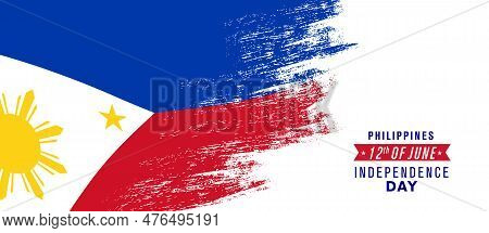 Philippines Happy Independence Day Greeting Card, Banner Vector Illustration. Philippino National Ho