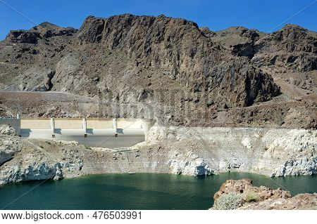 Nevada, Usa - April 21, 2016: View Of The Hoover Dam. Hoover Dam Is A Concrete Arch-gravity Dam In T