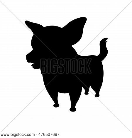 Cartoon Guilty Corgi. Vector Illustration Of A Dog Breed Welsh Corgi Pembroke In Cartoon Style. Naug