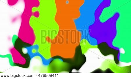 Abstract Glitched Background With Ripples And Corrugation. Pastel Pearly Texture.