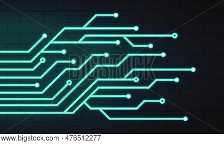 Glowing Blue Neon Vector & Photo (Free Trial) | Bigstock