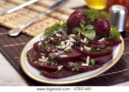 Fresh beetroot salad