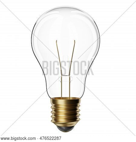Light Bulb Is Isolated.  Discount, Good, Product, Chrom