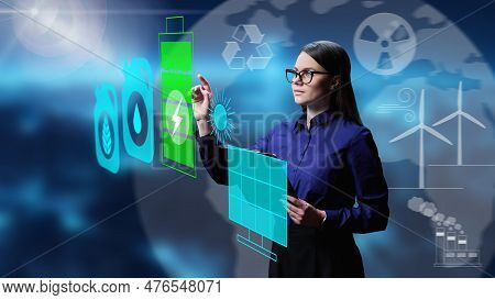 Save The Planet, Young Woman Making Choice