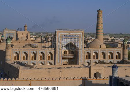 Khiva, Uzbekistan - September 06, 2022: View Of The Ancient Madrasah Of Muhammad Rakhim Khan On A Se