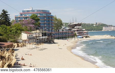 St.st. Constantine And Helena, Bulgaria - May 14 2015: Hotel Sirius, Restaurant In Sailing Ship Siri