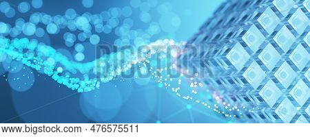 Artificial Intelligence. Machine Learning. Data Background. Zero Trust. Neural Network. Social Netwo