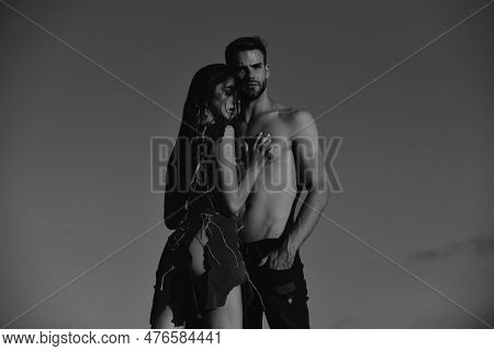 Enjoying Tender Pleasant Moment Of Love. Passion Dating And Love, Passionate Horny Lovers Feeling Pl