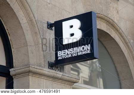 Bordeaux , Aquitaine  France - 05 19 2023 : Bensimon Brand Text Facade Store Signage And Logo Sign O