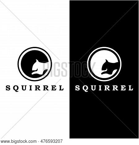 Squirrel Logo And Vector With Slogan Design
