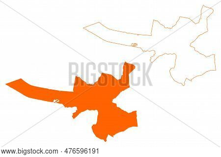 Woudenberg Town And Municipality (kingdom Of The Netherlands, Holland, Utrecht Province) Map Vector 