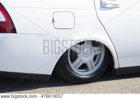 Low-seated Car.a Car With A Low Landing. Car Tuning.