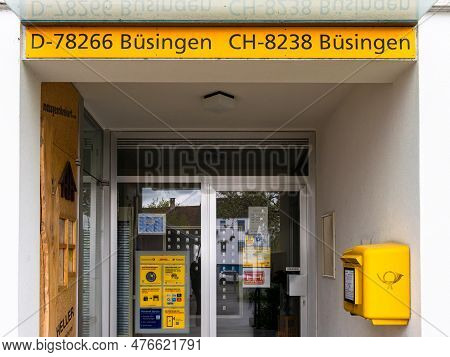 Busingen Am Hochrhein, Germany - May 1, 2023: Post Office Of German Municipality And Enclave Of Busi