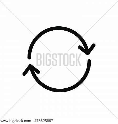 Repeat Icon, Vector Illustration. Vector Repeat Icon Illustration Isolated On White Background, Repe